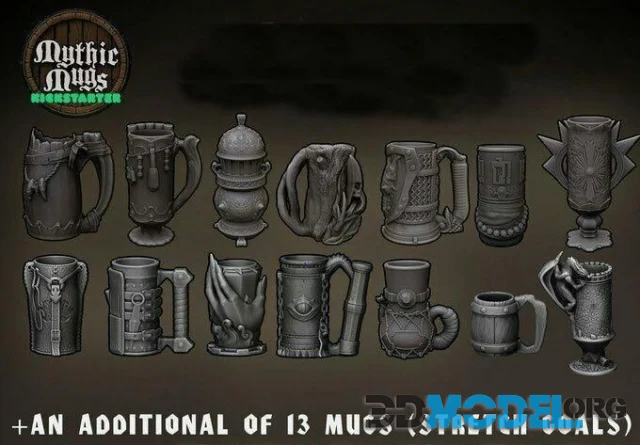 Mythic Mugs (3d-printing)