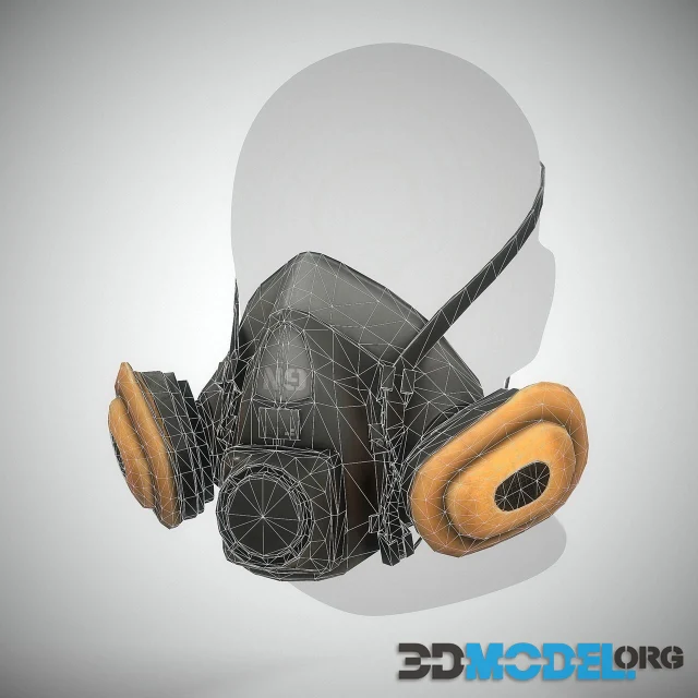 N9 Gas Mask Low Poly Game Ready (PBR)
