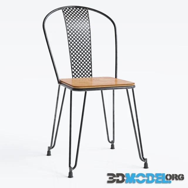 Napier Dining Chair (Metal, Wood)