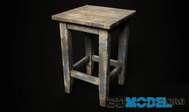 old ussr wooden chair (PBR)