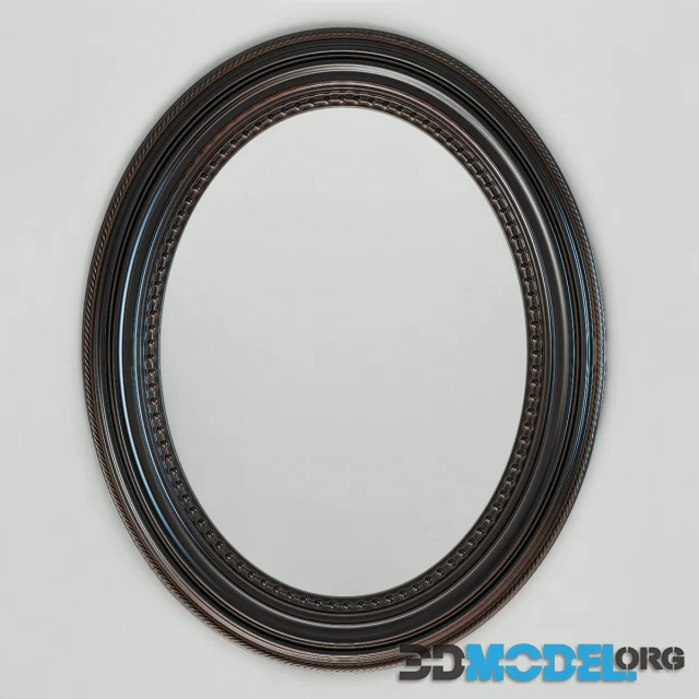 Oval frame for mirror