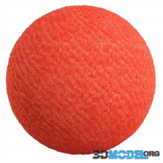 Red wool fabric 8K