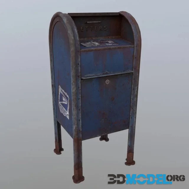 Rusted mailbox (PBR)