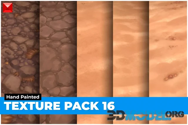 Sand Dirt Texture Pack 16 Hand Painted