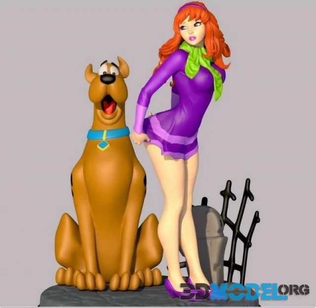 Sexy Daphne and Scooby Doo (3D printing)