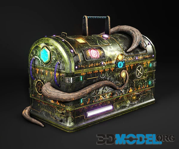 Sifi magical treasure chest (PBR)