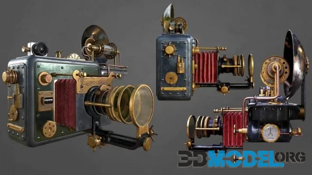 Steampunk Camera (PBR)