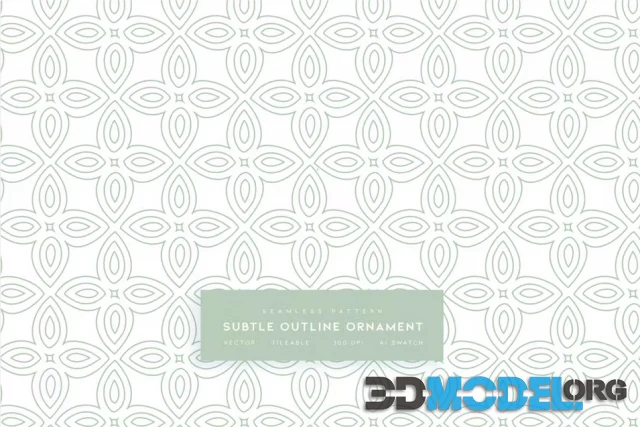 Subtle Outline Ornament