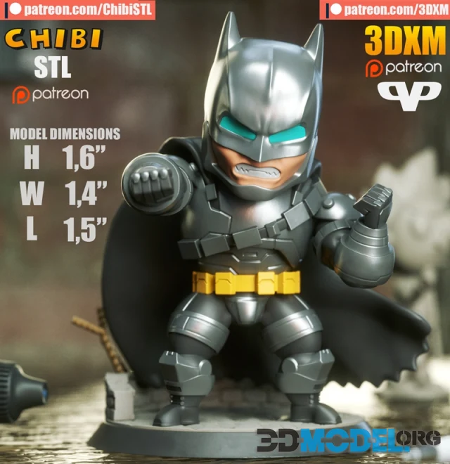 3DXM - Armoured Batman Chibi – Printable