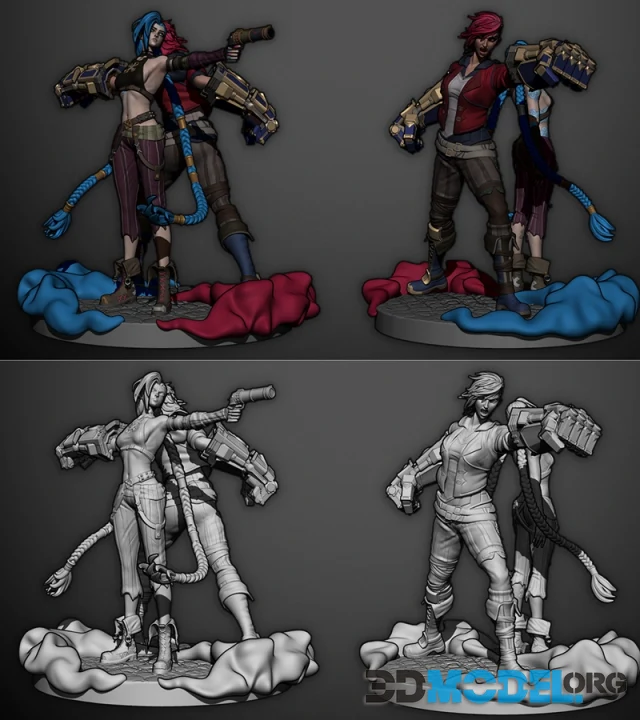 Jinx and Vi – Printable