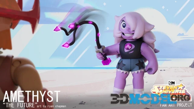 Gem Defenders - Amethyst Action Figure – Printable