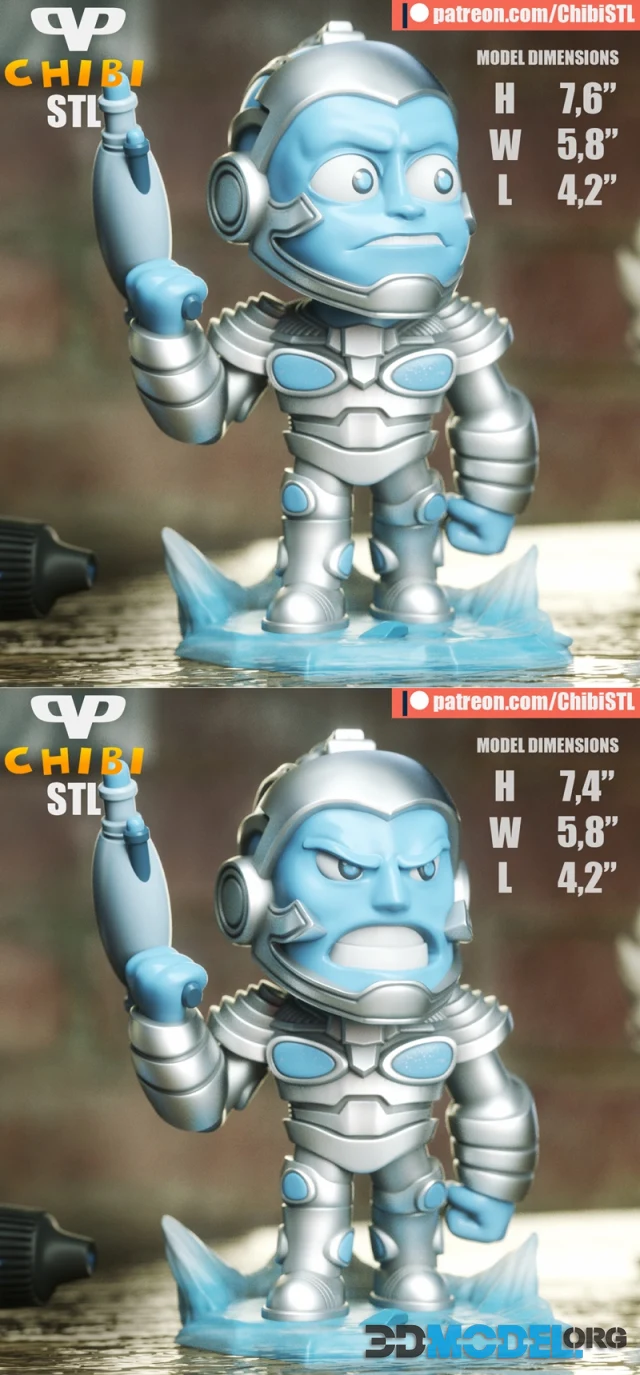 Mr. Freeze Arnold Chibi – Printable