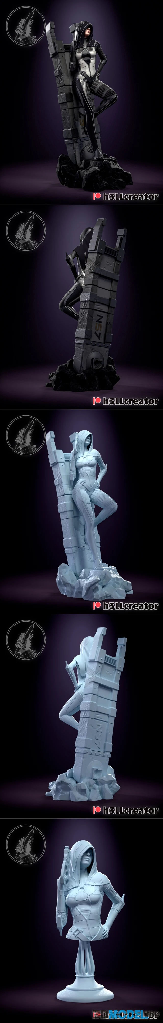 H3LL Creator - Kasumi Sculpture and Bust – Printable