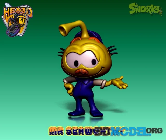 Hex3D - Snork8 Mr SeaWorthy – Printable
