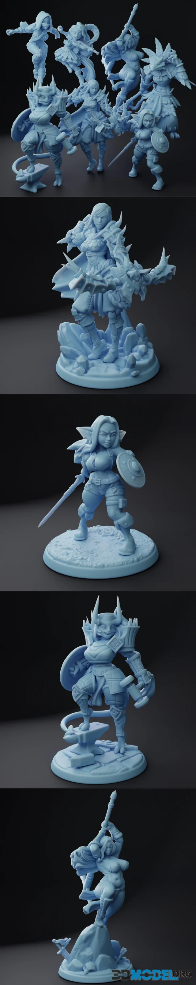 Twin Goddess Miniatures February 2023 – Printable