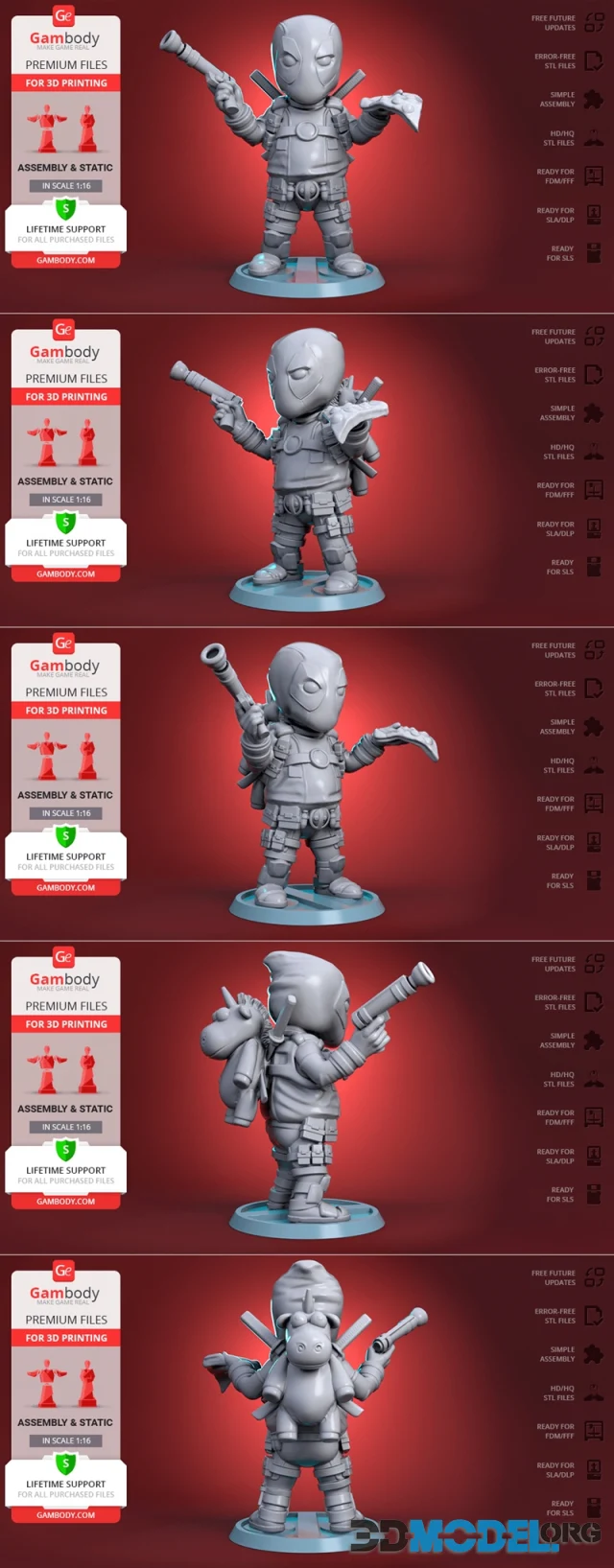 Chubby Deadpool – Printable