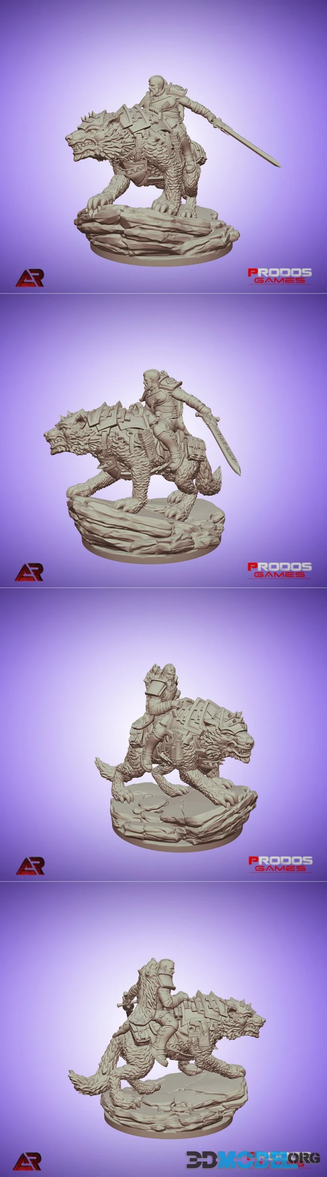 Fenris Wolfrider 1 of 3 Warzone Resurrection – Printable