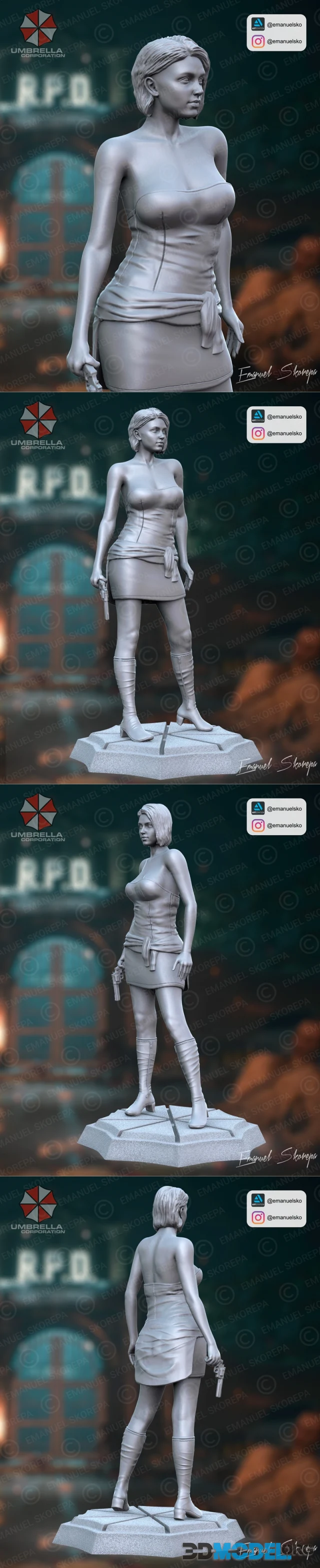 Jill Valentine - Emanuel Skorepa – Printable