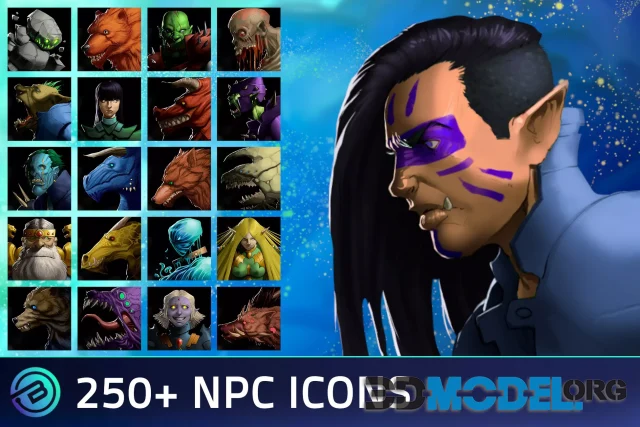 3000+ RPG Item Icons + 250+ NPC Icons - Fantasy RPG