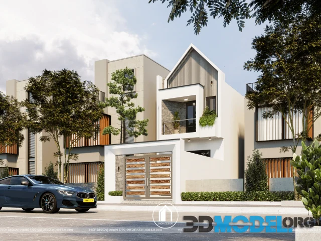 3D Exteriors House Scene By Do Van Thinh