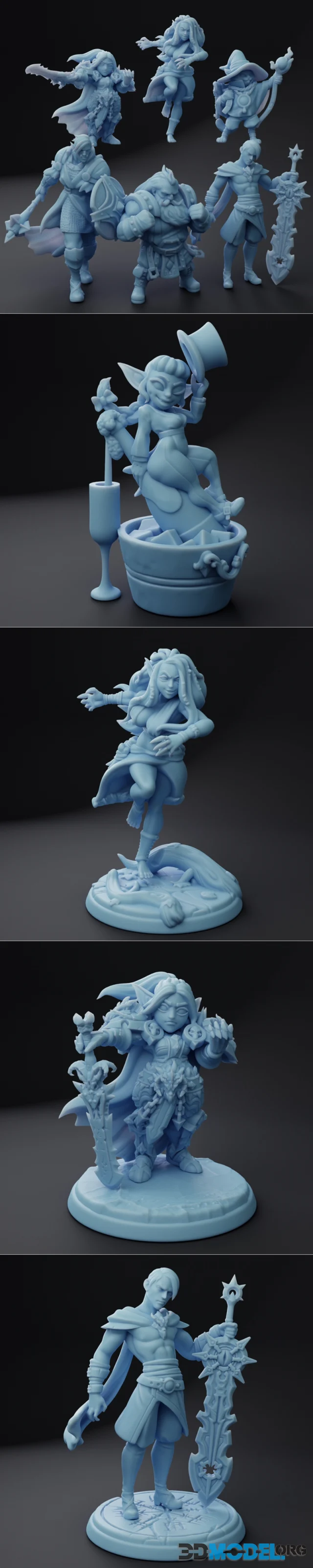 Twin Goddess Miniatures January 2023 – Printable