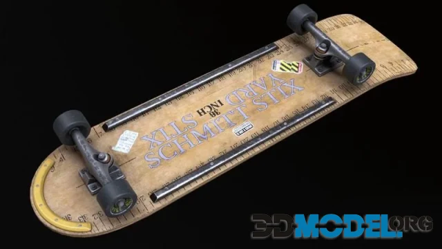 80s Skateboard (PBR)
