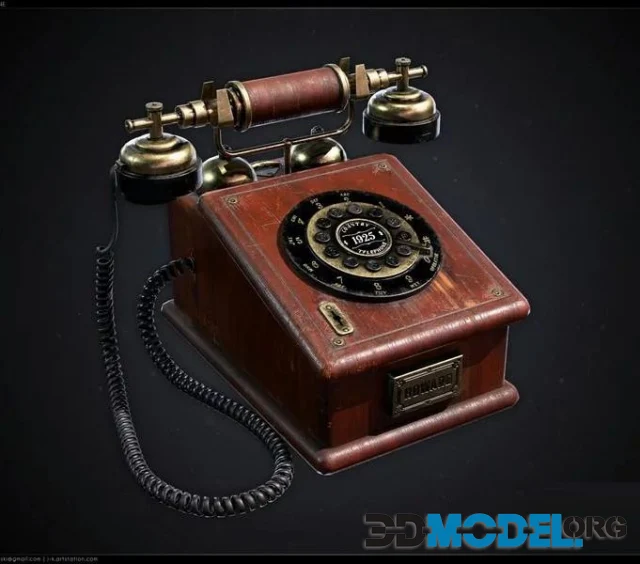 Antique Telephone II  1920s (PBR)