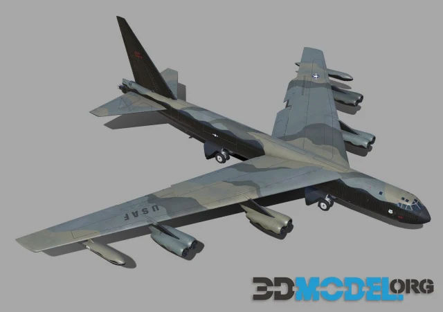 3d Model – B-52 Stratofortress (pbr)