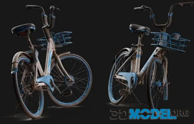 Blue Bike 3D Scan (PBR)
