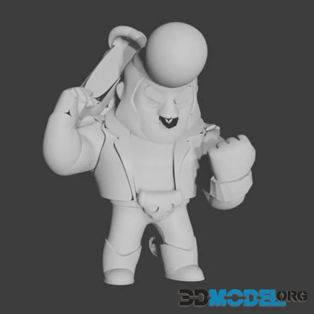 3D Printed Brawl Stars- Spike figurine by Ron Dino