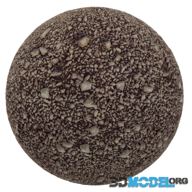 Brown gravel