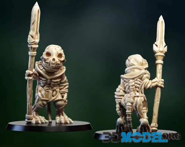 Cat Skeletal Warrior (Printable STL)