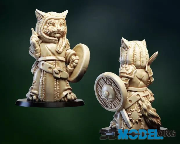 Cat Warrior (Printable STL)