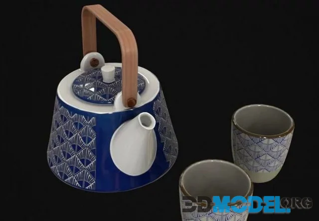 Ceramic Asian Teaset (PBR)