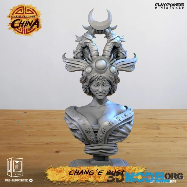 Chang’e Bust (Printable STL)