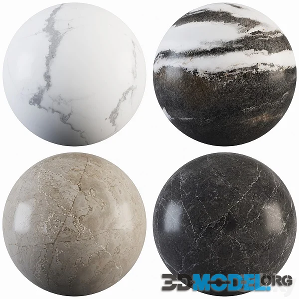 Collection Marble 25 Hi-Poly
