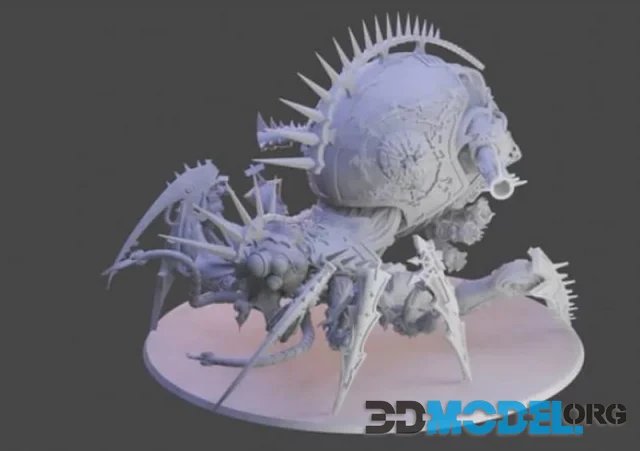 Creepy chaotic mechanical spider (3D-Printing)