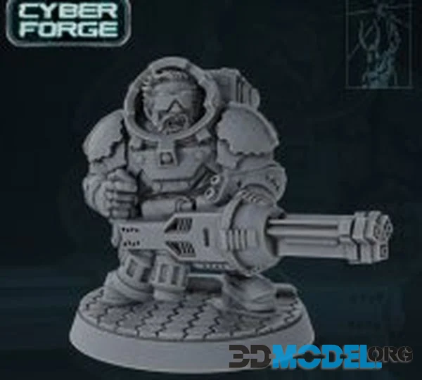 Cyber Forge Galactic Mining League Savage Randy (3D-Printing)