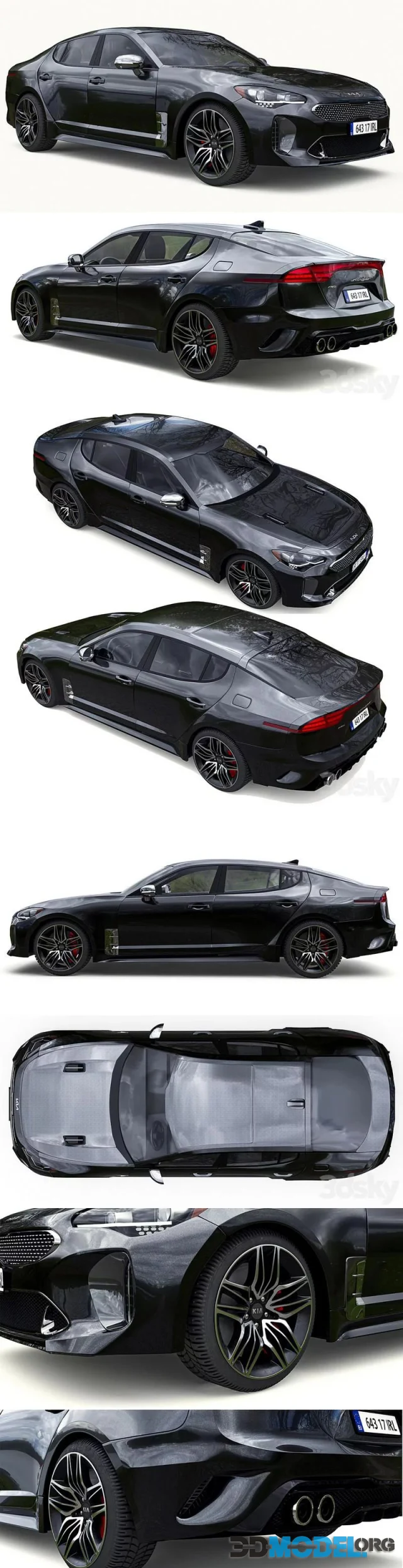 Kia Stinger 2021 Hi-Poly