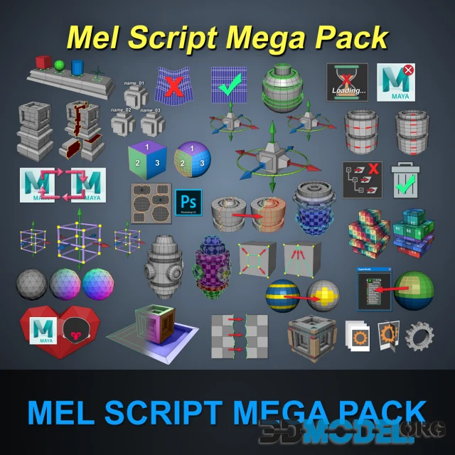 Maya – Mel Script Mega Pack