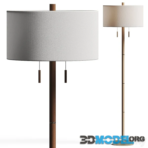 Pottery Barn Laurin Wood Floor Lamp