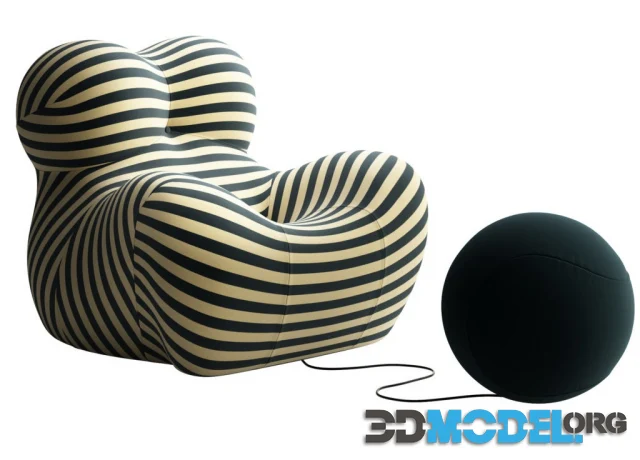 3D Model – Serie Up 50 Armchair By B&B Italia