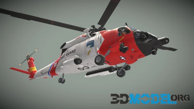 Sikorsky MH-60J Jay Hawk Basic Animation (PBR)