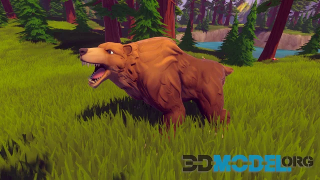 Stylized Bear - RPG Forest Animal (UE)
