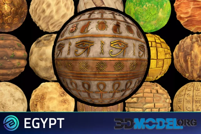 Stylized Egypt Textures - RPG Environment + Stylized Atlantis Textures