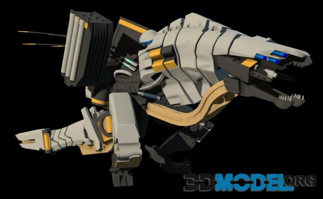 Thunderjaw concept from Horizon Zero Dawn (PBR)