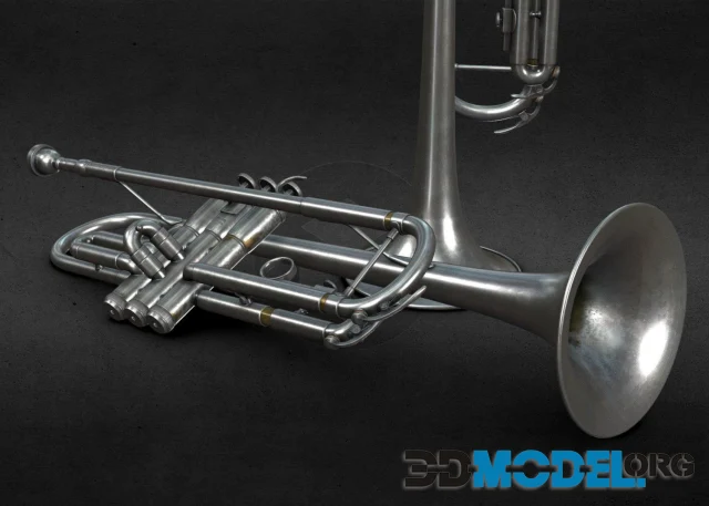 Trumpet - musical instrument (PBR)