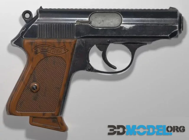 Walther PPK Game asset 01 (PBR)