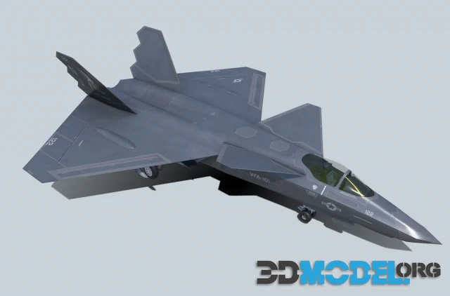 3D Model – YF-23 naval NATF-23 (PBR)