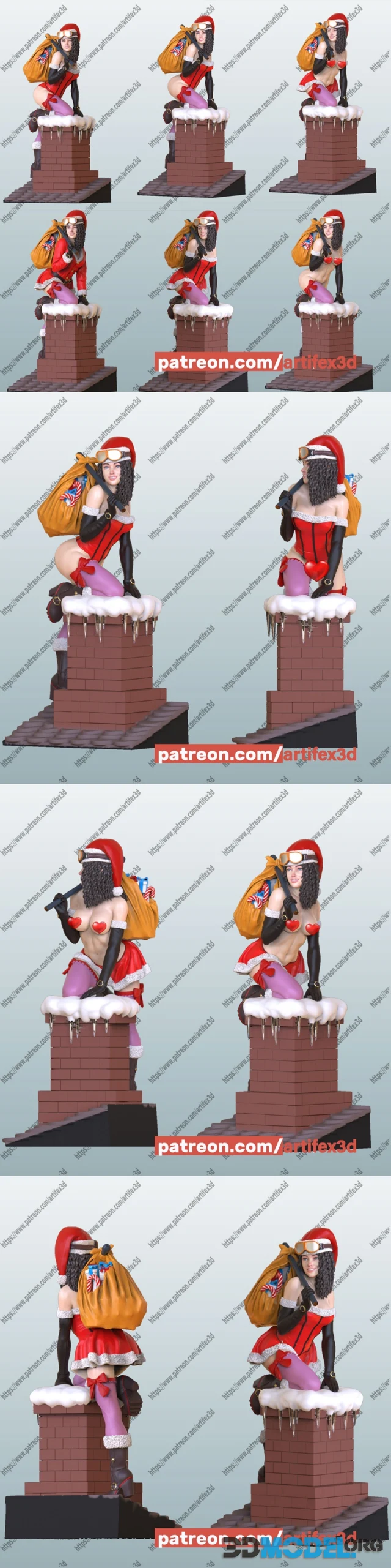 Artifex3d - Ladys Santa – Printable